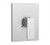 Aquabrass S4095BN Square Trim With Madison Handle - Brushed Nickel