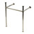 Kingston Brass Stainless Steel Console Sink Legs, Polished Nickel - VPB34256