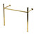 Kingston Brass Stainless Steel Console Sink Legs, Polished Brass - VPB36412