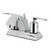 Kingston Brass Serena 4 in. Centerset Bathroom Faucet with Pop-Up Drain, Polished Chrome - FSC4641SVL