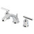Kingston Brass Manhattan Widespread Bathroom Faucets with Pop-Up Drain, Polished Chrome - KB8961CML