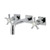 Kingston Brass Hamilton Two-Handle Wall Mount Bathroom Faucet, Polished Chrome - KS6121NX