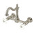 Kingston Brass Heritage Two-Handle Wall Mount Kitchen Faucet, Brushed Nickel - KS1268PX