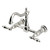 Kingston Brass Heritage Two-Handle Wall Mount Kitchen Faucet, Polished Nickel - KS1266AL