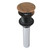 Kingston Brass Push Pop-Up Drain without Overflow, 22 Gauge, Antique Copper - EV700AC