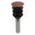 Kingston Brass Push Pop-Up Drain with Overflow Hole, 22 Gauge, Antique Copper - EV600AC