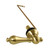 Kingston Brass Restoration Side Mount Toilet Tank Lever, Brushed Brass - KTALS37