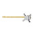 Kingston Brass Concord Universal Front or Side Mount Toilet Tank Lever, Polished Chrome - KTDXD1