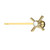 Kingston Brass Millennium Universal Front or Side Mount Toilet Tank Lever, Polished Brass - KTZXD2