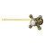 Kingston Brass Buckingham Universal Front or Side Mount Toilet Tank Lever, Antique Brass - KTBXD3