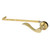 Kingston Brass Century Universal Front or Side Mount Toilet Tank Lever, Polished Brass - KTCFLD2