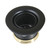 Kingston Brass Portland Stainless Steel Bar Sink Basket Strainer, Matte Black - K451BMB