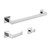 Kingston Brass Lasdun 3-Piece Bathroom Accessory Set, Polished Chrome - BAHK60278C