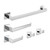 Kingston Brass Lasdun 5-Piece Bathroom Accessory Set, Polished Chrome - BAHK6024778C