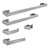 Kingston Brass Lasdun 5-Piece Bathroom Accessory Set, Brushed Nickel - BAHK6412478BN