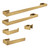 Kingston Brass Lasdun 5-Piece Bathroom Accessory Set, Brushed Brass - BAHK6412478BB