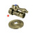 Kingston Brass 5/8" OD Comp x 1/2" OD Comp Quarter-Turn Straight Stop Valve with Flange, Antique Brass - CC44453K