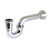 Kingston Brass 1-1/4" (or 1-1/2") x 1-1/2" P-Trap with Bell Flange, 13-1/16" Length, 18 Gauge, Polished Chrome - CC2241