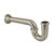 Kingston Brass 1-1/4" (or 1-1/2") x 1-1/2" P-Trap with Bell Flange, 13-1/16" Length, 18 Gauge, Brushed Nickel - CC2248