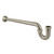 Kingston Brass 1-1/4" P-Trap with Bell Flange, 18" Length, 18 Gauge, Brushed Nickel - CC7188