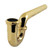 Kingston Brass 1-1/4" (or 1-1/2") x 1-1/2" P-Trap without Flange, 13-1/16" Length, 18 Gauge, Polished Brass - CC1242