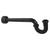 Kingston Brass 1-1/4" P-Trap with Box Flange, 18" Length, 18 Gauge, Matte Black - CC6180MB