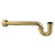 Kingston Brass 1-1/4" P-Trap with Box Flange, 18" Length, 18 Gauge, Brushed Brass - CC6187
