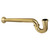 Kingston Brass 1-1/2" P-Trap with Bell Flange, 19" Length, 18 Gauge, Brushed Brass - CC5127