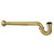 Kingston Brass 1-1/4" (or 1-1/2") x 1-1/2" P-Trap with Bell Flange, 24" Length, 18 Gauge, Brushed Brass - CC7247