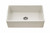 HamatUSA Chelsea 33" x 18" Apron-Front Fireclay Single Bowl Kitchen Sink, Biscuit - CHE-3318SA-BQ