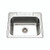 HamatUSA Revive 25" x 22" Topmount Stainless Steel 4-hole Single Bowl Kitchen Sink, 7" Depth - REV-2522ST-7-4-1