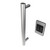 Amba i20RO.B Modello i Round Hardwired Single Bar Towel Warmer - 20" Long - 10 Watt - Brushed
