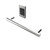 Amba i20RO.B Modello i Round Hardwired Single Bar Towel Warmer - 20" Long - 10 Watt - Brushed