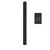 Amba i20RO.MB Modello i Round Hardwired Single Bar Towel Warmer - 20" Long - 10 Watt - Matte Black