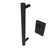 Amba i20RO.MB Modello i Round Hardwired Single Bar Towel Warmer - 20" Long - 10 Watt - Matte Black