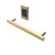 Amba i20RO.SB Modello i Round Hardwired Single Bar Towel Warmer - 20" Long - 10 Watt - Satin Brass