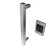 Amba i20SQ.B Modello i Square Hardwired Single Bar Towel Warmer - 20" Long - 10 Watt - Brushed