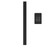 Amba i20SQ.MB Modello i Square Hardwired Single Bar Towel Warmer - 20" Long - 10 Watt - Matte Black