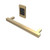 Amba i20SQ.SB Modello i Square Hardwired Single Bar Towel Warmer - 20" Long - 10 Watt - Satin Brass