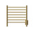 Amba RWHS-SSB Radiant Small Hardwired + Plug-in Combo 7 Bar Towel Warmer - Satin Brass