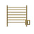 Amba RWHS-SSB Radiant Small Hardwired + Plug-in Combo 7 Bar Towel Warmer - Satin Brass
