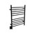 Amba RWH-SMB-LEFT Radiant Hardwired + Plug-in Combo (Left Side) Straight 10 Bar Towel Warmer - Matte Black