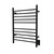 Amba RWH-SMB Radiant Hardwired + Plug-in Combo Straight 10 Bar Towel Warmer - Matte Black