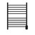 Amba RWH-SMB Radiant Hardwired + Plug-in Combo Straight 10 Bar Towel Warmer - Matte Black