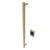 Amba i40RO.SB Modello i Round 40" Hardwired Single Bar Towel Warmer - 40" Long - 20 Watt - Satin Brass