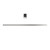Amba i40SQ.B Modello i Square 40" Hardwired Single Bar Towel Warmer - 40" Long - 20 Watt - Brushed