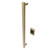 Amba i40SQ.SB Modello i Square 40" Hardwired Single Bar Towel Warmer - 40" Long - 20 Watt - Satin Brass