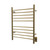 Amba RWH-SSB Radiant Hardwired + Plug-in Combo Straight 10 Bar Towel Warmer - Satin Brass