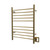 Amba RWH-SSB Radiant Hardwired + Plug-in Combo Straight 10 Bar Towel Warmer - Satin Brass