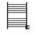 Amba RSWH-MB Radiant Square Hardwired + Plug-in Combo 10 Bar Towel Warmer - Matte Black